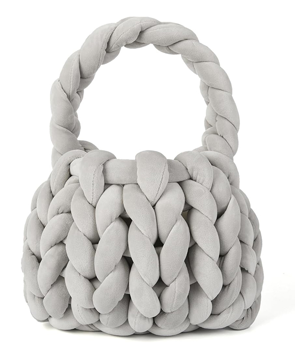 bag 15 Chunky Knit Plush Handbag