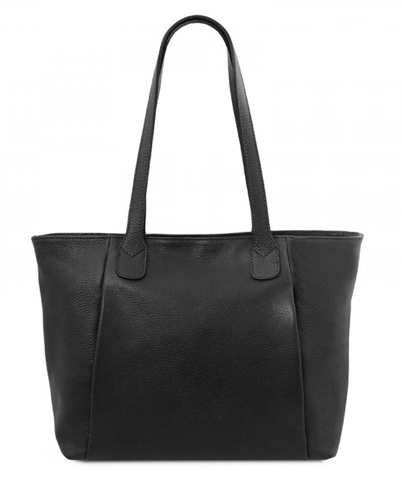 Pure Leather Black Women Handbag