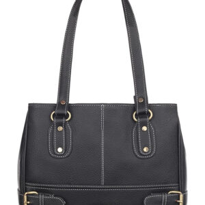 Black Leather Laptop Bag